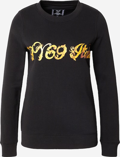 19V69 ITALIA Sweater majica u narančasta / svijetlonarančasta / crna, Pregled proizvoda