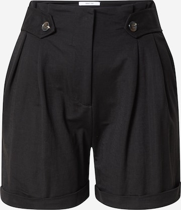 ABOUT YOU Regular Pleat-Front Pants 'Larisa' in Black: front