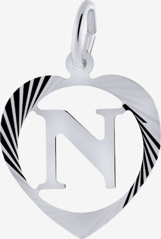 Lucardi Pendant 'Buchstabe' in Silver: front