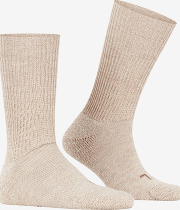 FALKE Socks 'Walkie Ergo' in Beige: front
