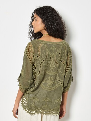 Chemisier ' ' Apricot en vert