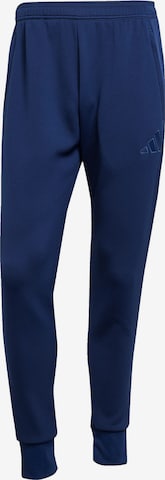 ADIDAS PERFORMANCE Workout Pants in Blue: front