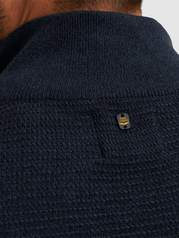 PME Legend Neulepaita 'Pullover with half zipper' värissä sininen