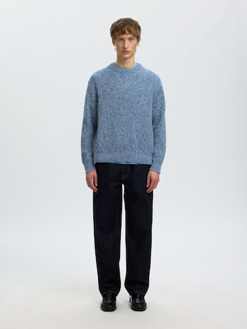Pull-over 'SLHTILUM' SELECTED en bleu