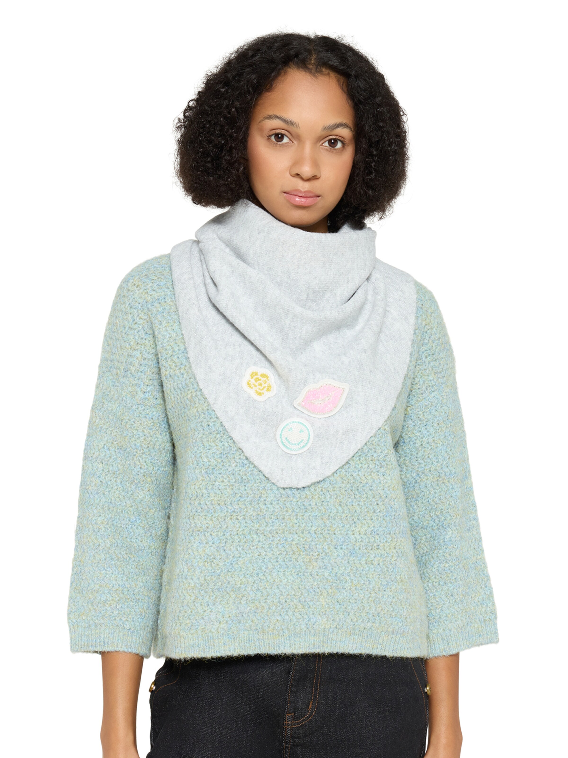 Cartoon Sjaal in Grijs