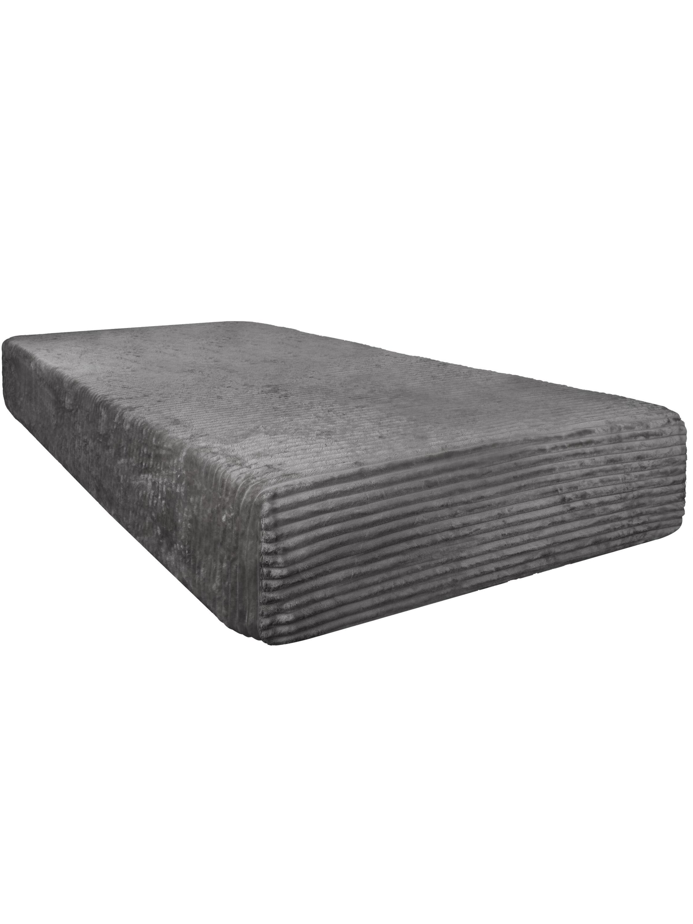 Aspero Bed Sheet in Grey: front