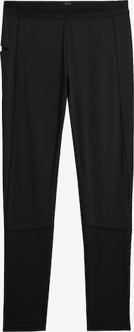 Skinny Pantalon de sport 4F en noir : devant