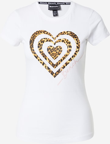 BENCH Shirt 'WILDHEART' in White: front