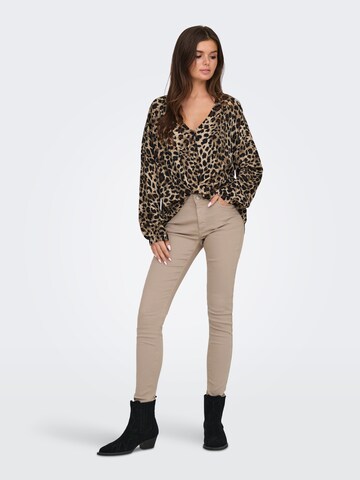 Chemisier 'ONLMASC THALIA' ONLY en marron