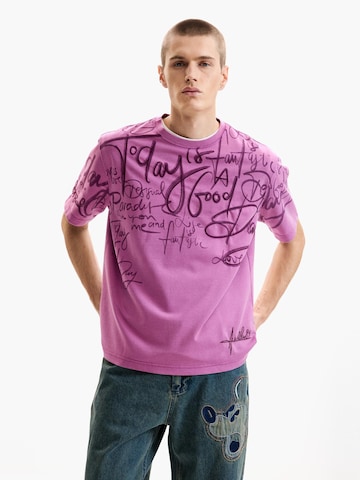 rožinė Desigual Marškinėliai: priekis