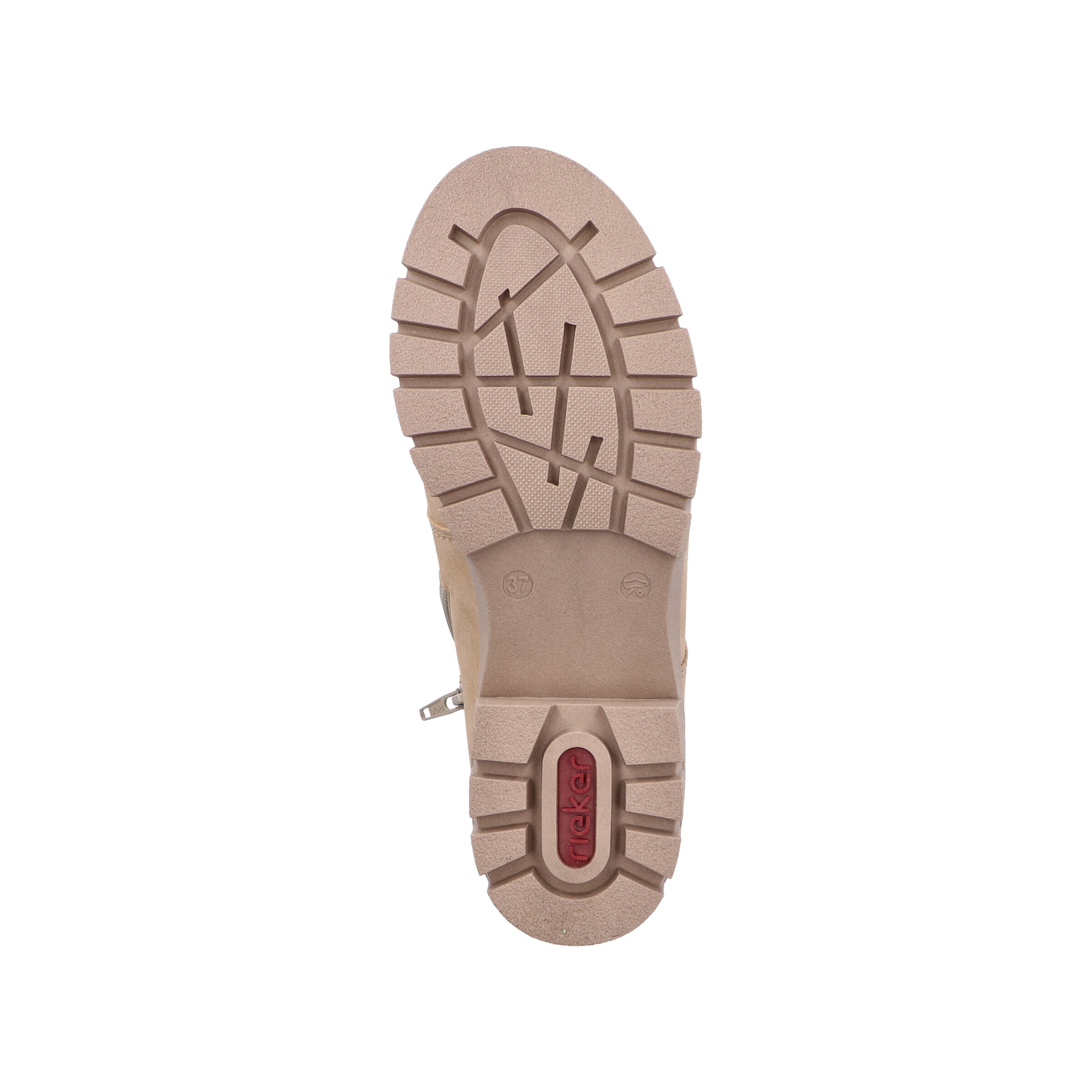 Rieker Lace-Up Boots in Beige