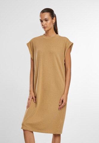 Urban Classics Jurk in Beige: voorkant