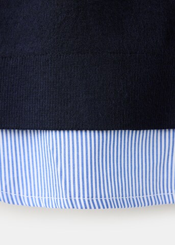 MANGO Knit cardigan 'MARZO' in Blue: front
