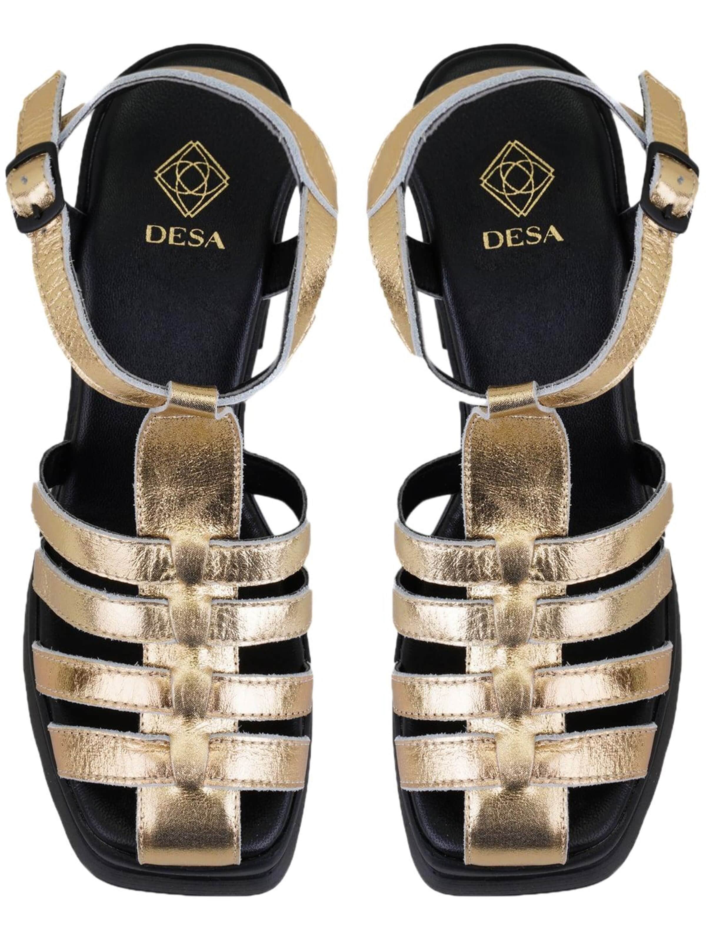 Desa Strap sandal 'Sandalen' in Gold