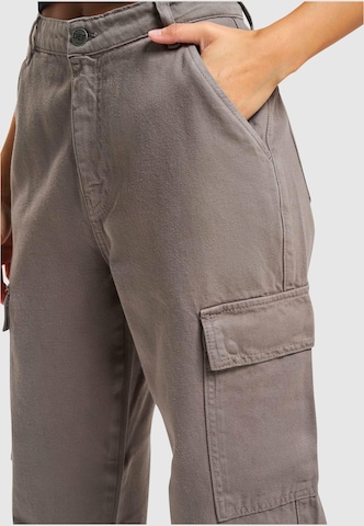 Wide Leg Pantalon cargo DEF en gris