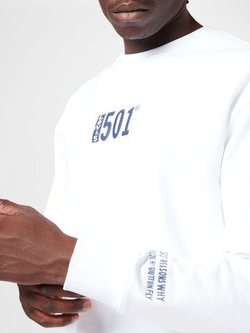 Coupe regular Sweat-shirt 'Relaxd Graphic Crew' LEVI'S ® en blanc