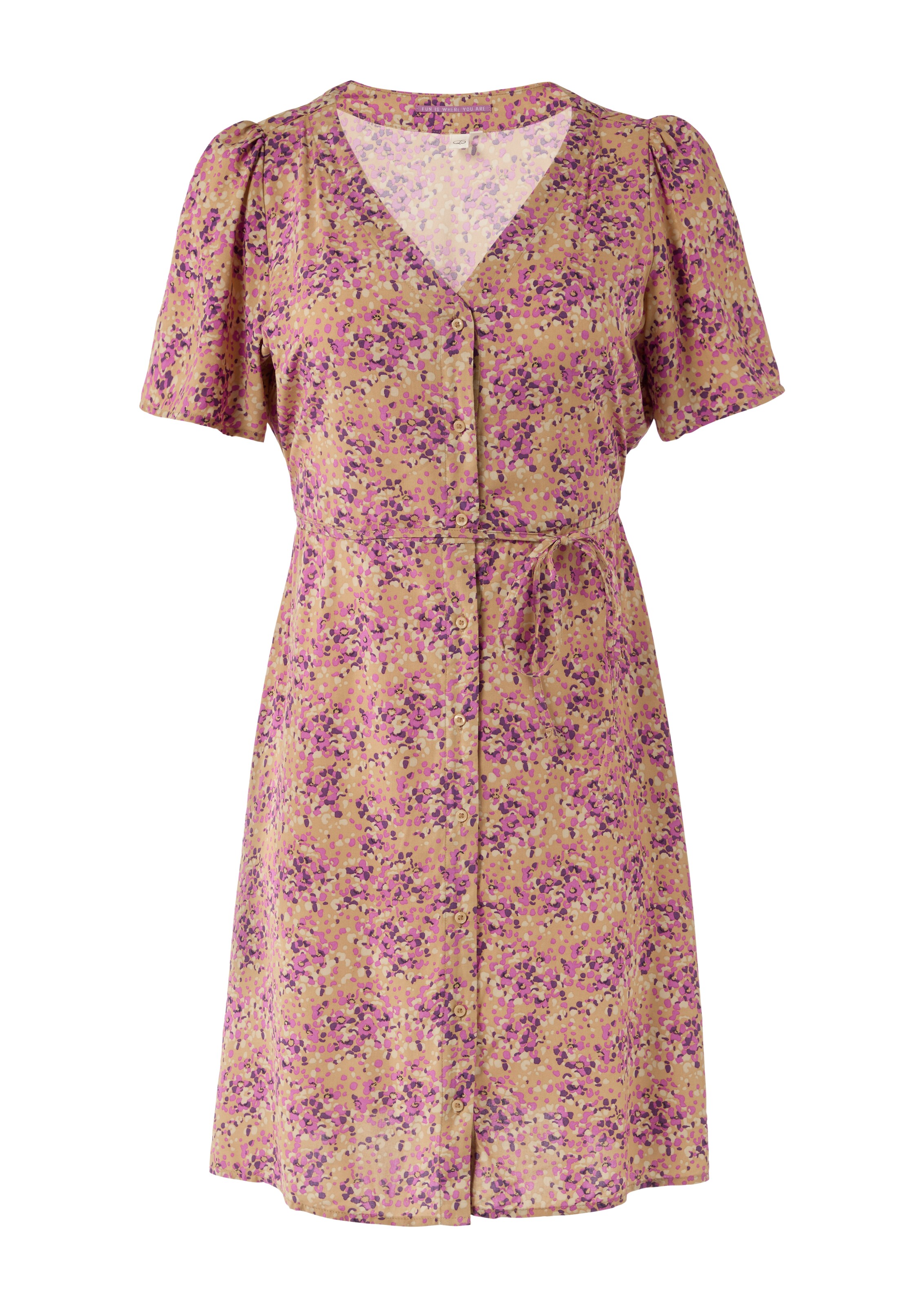 QS Kleid in Mischfarben: Vorderseite