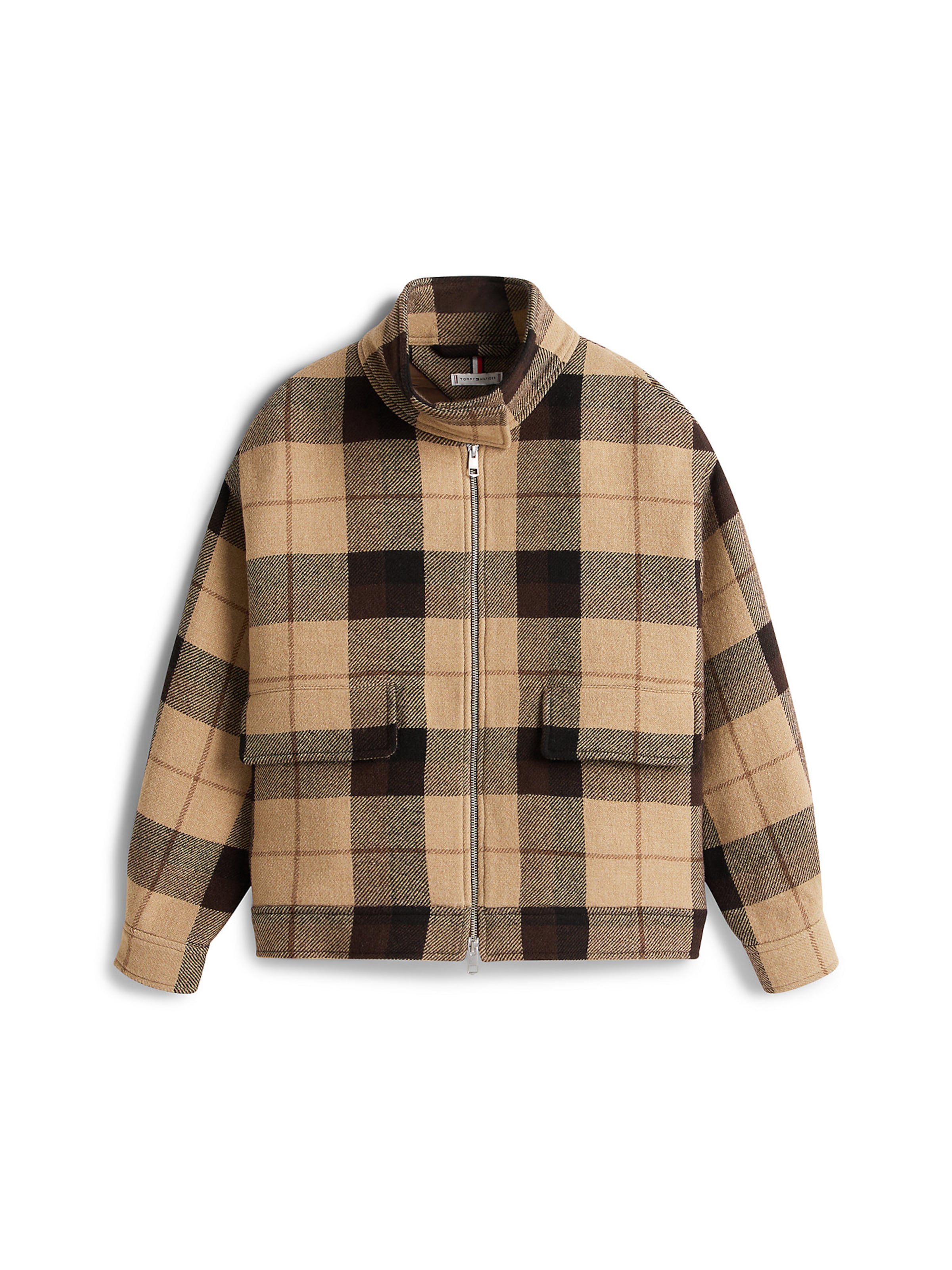 Veste mi-saison TOMMY HILFIGER en marron : devant