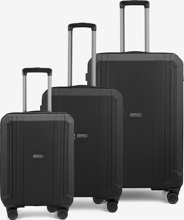 Set di valigie di Epic in nero: frontale