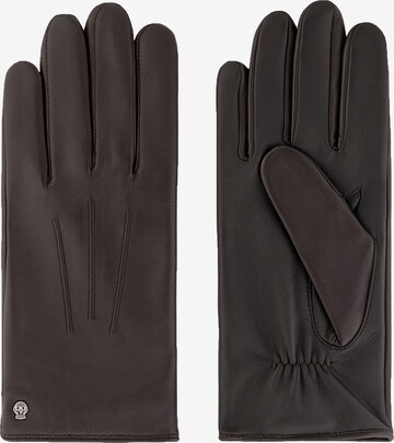 Roeckl Full Finger Gloves in Brown: front