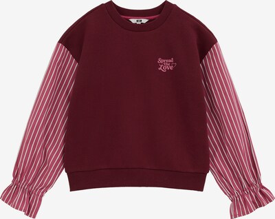 WE Fashion Pullover in 98-104 in burgunder / weinrot / weiß, Produktansicht