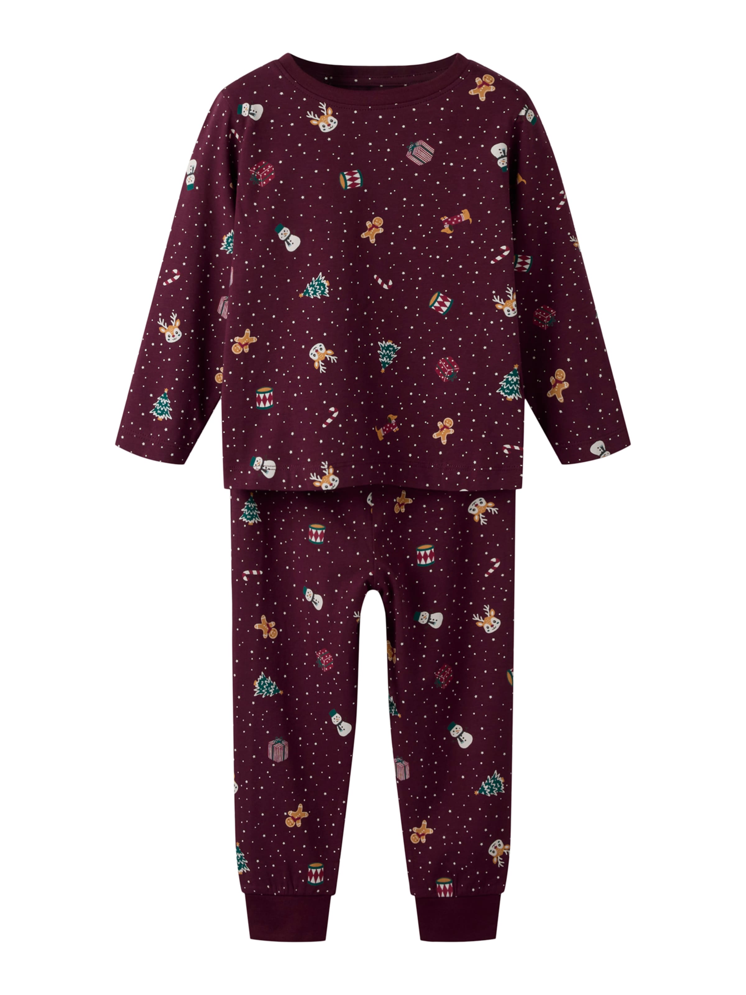 NAME IT Pajamas 'NMNVISMAS' in Red: front