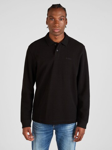 BOSS Shirt 'Petempestolong' in Black: front