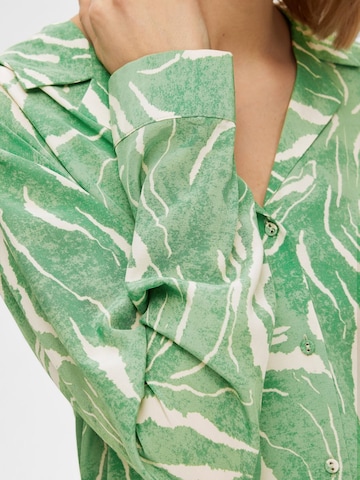 SELECTED FEMME Bluse 'Sirine' i grøn