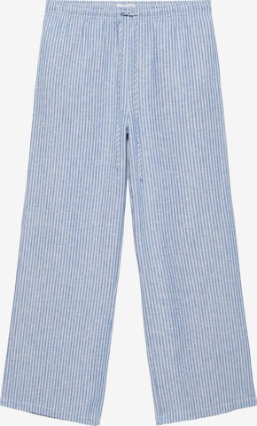 Pull&Bear Wide Leg Hose in Blau: Vorderseite