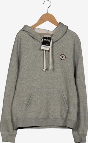 CONVERSE Kapuzenpullover L in Grau: Vorderseite