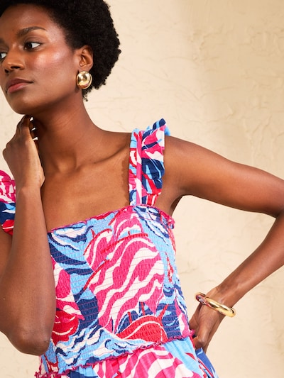 love & roses Vasaras kleita, krāsa - zils / debeszils / rozā / balts, Preces skats