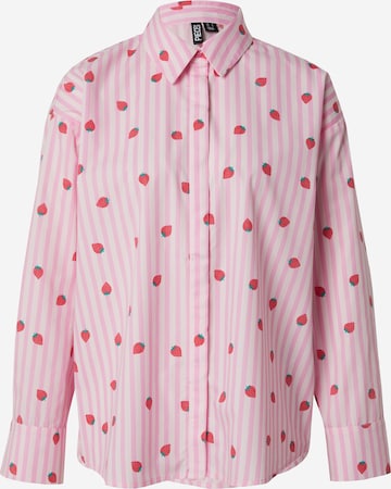 PIECES Blouse 'BERRY' in Roze: voorkant