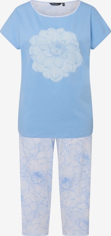 Ulla Popken Pyjama in Blauw: voorkant