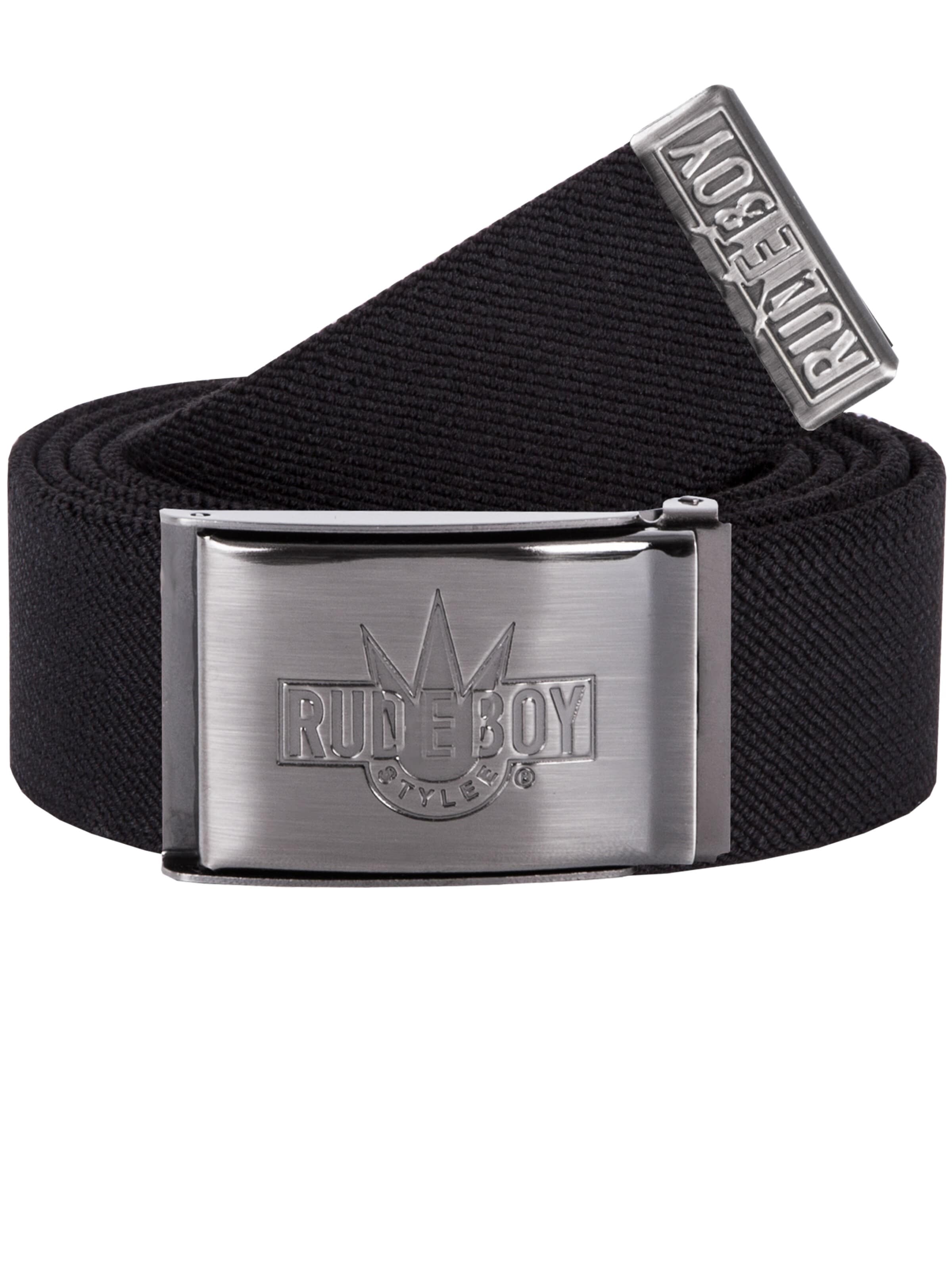 Rudeboy Stylee Belt 'Stretch Rudeboy Matt' in Black: front