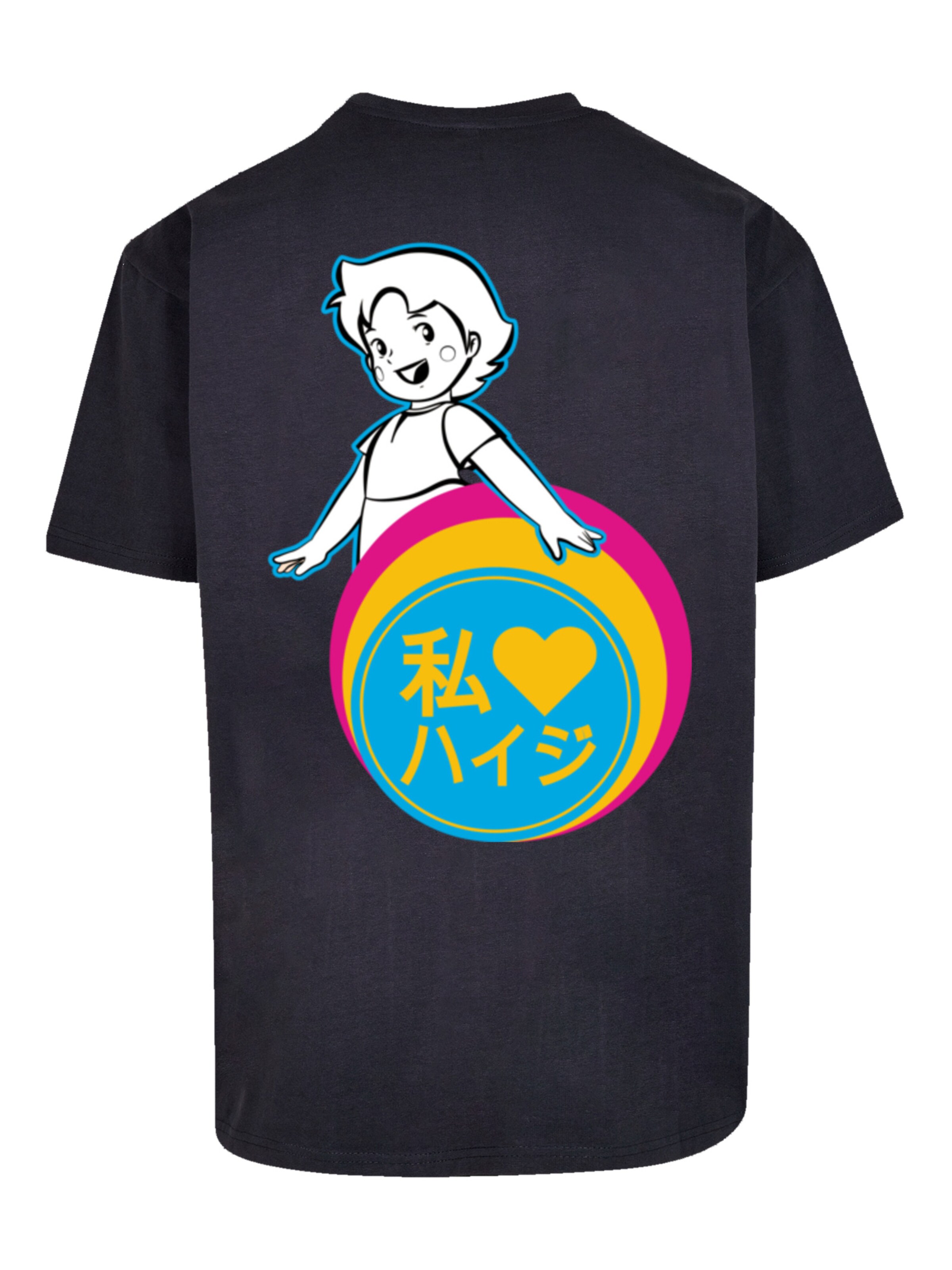 F4NT4STIC Shirt 'Heidi Heroes of Childhood' in Blauw