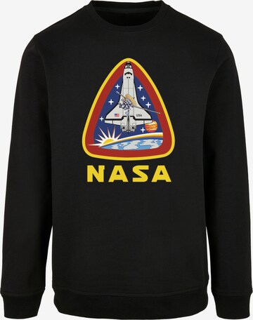 Merchcode Sweatshirt 'NASA - Lift Off' in Black: front