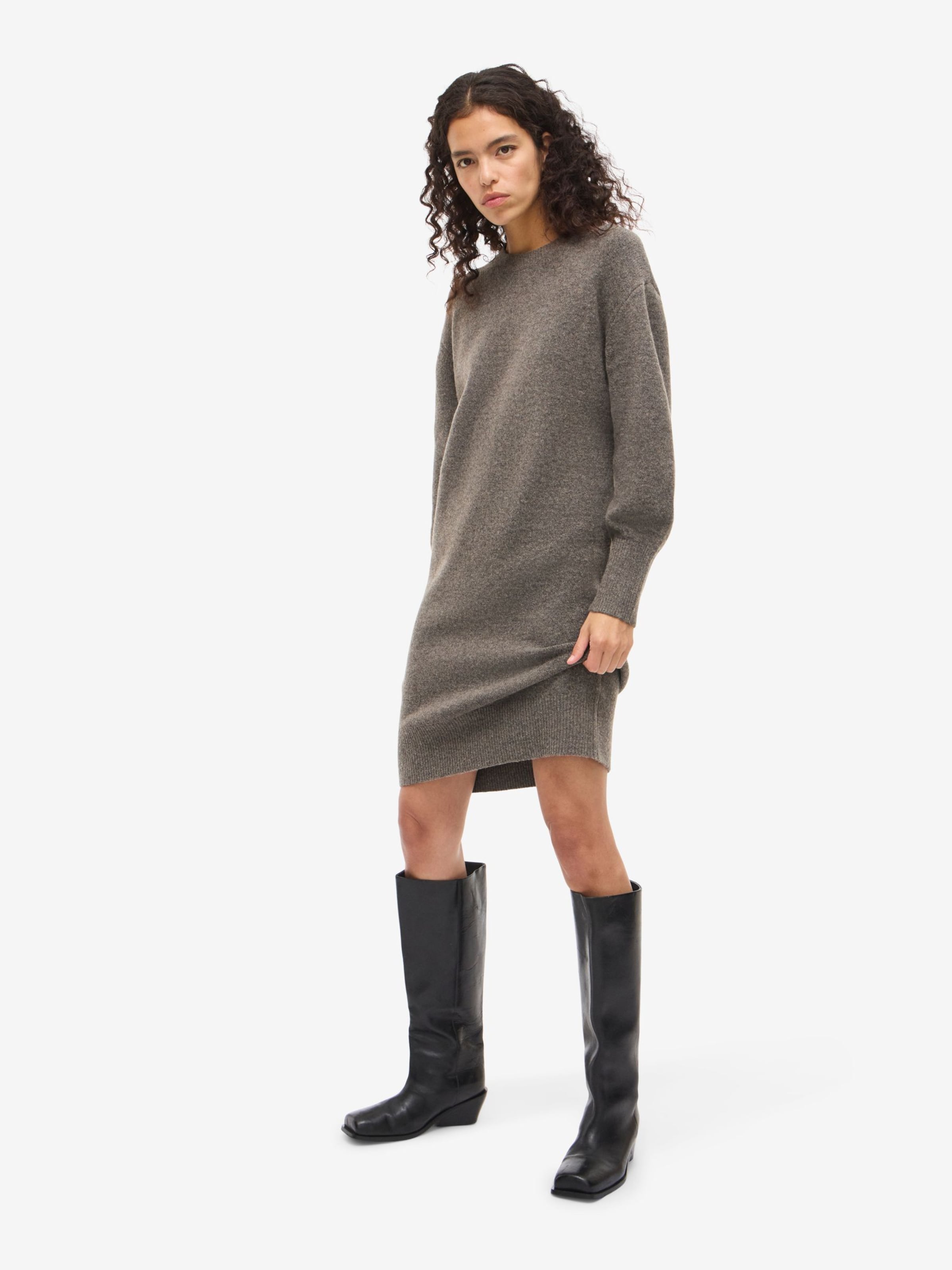 Abito in maglia di Noisy may in marrone