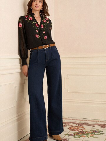 love & roses Loosefit Pressveckade jeans i blå