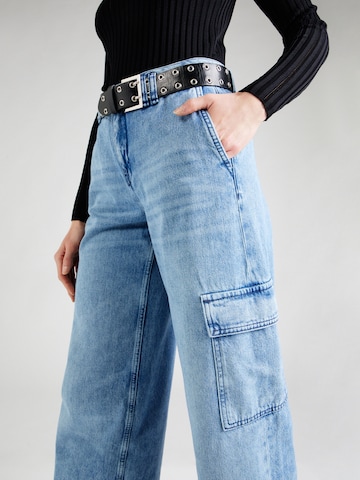 DRYKORN Wide leg Jeans 'DUCTILE' i blå