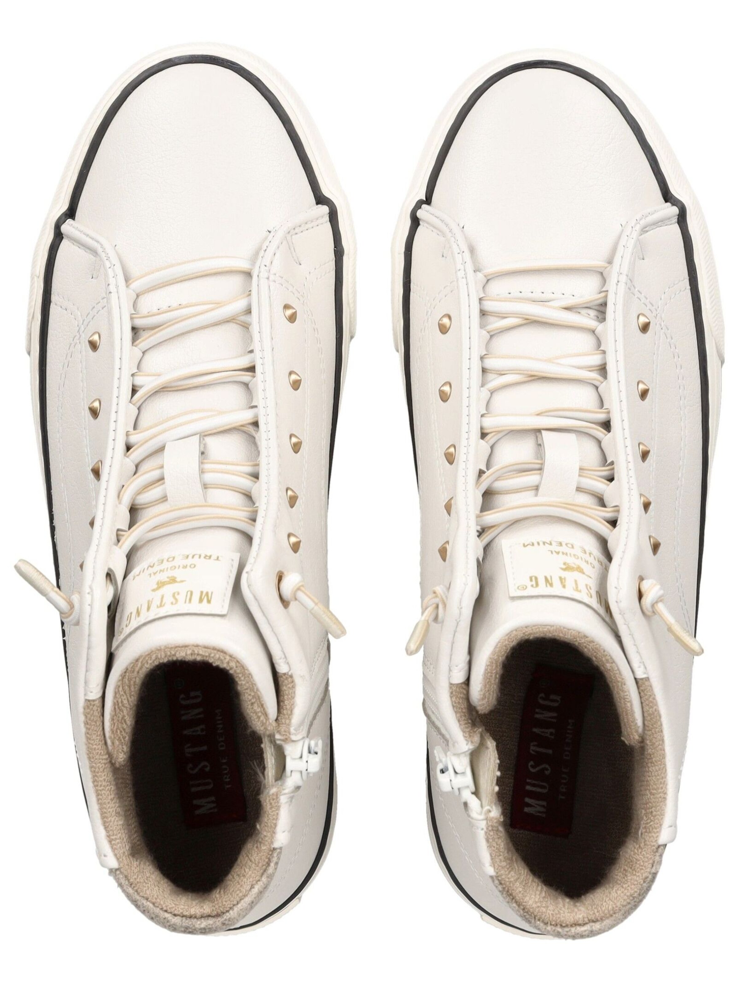 Sneaker alta di MUSTANG in bianco