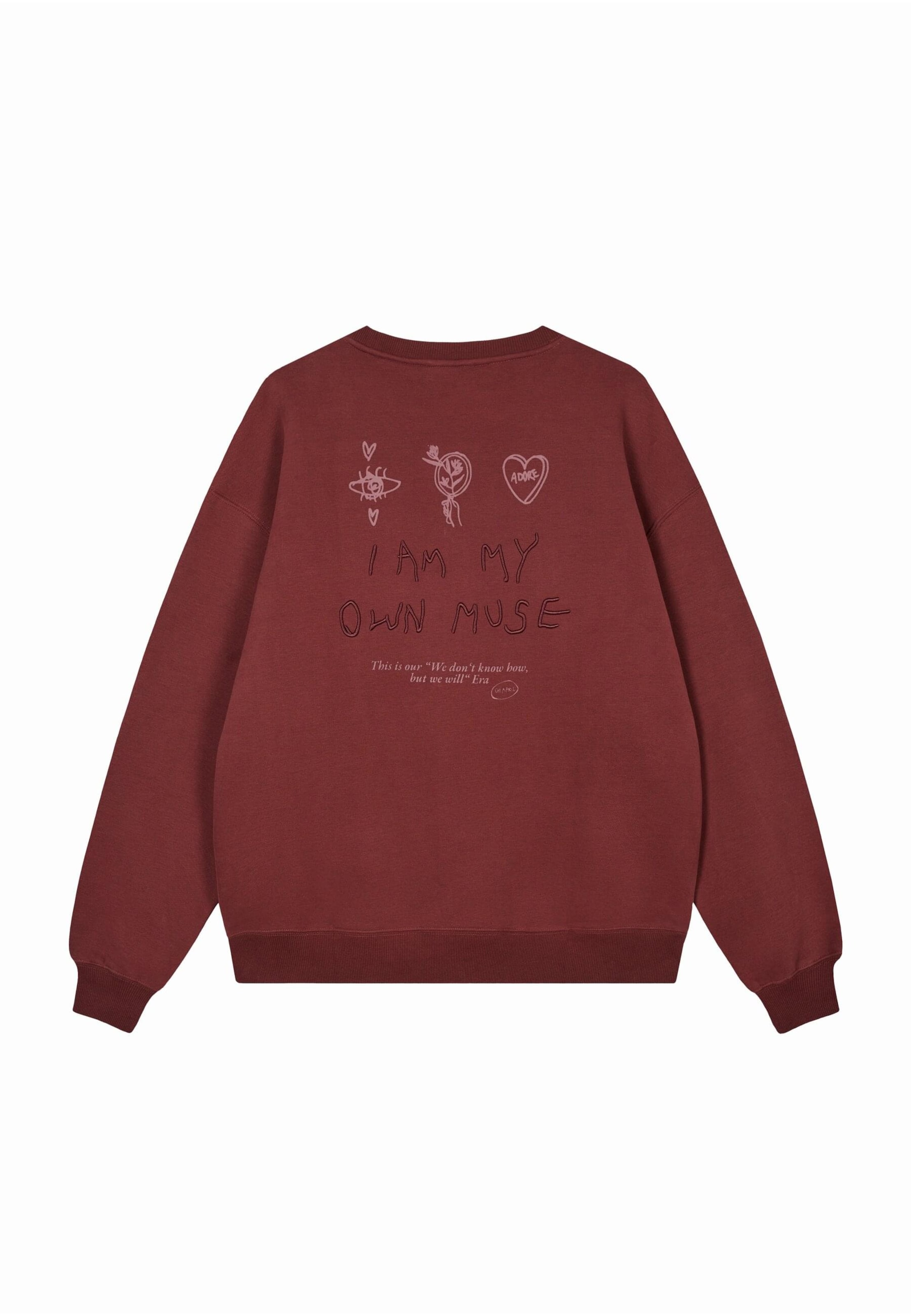 Felpa 'Muse' di OH APRIL in rosso: frontale