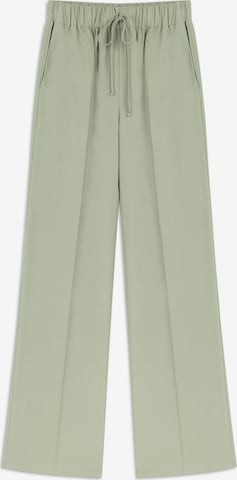 Twist Loose fit Pants in Green: front