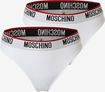 Slip MOSCHINO en blanc : devant