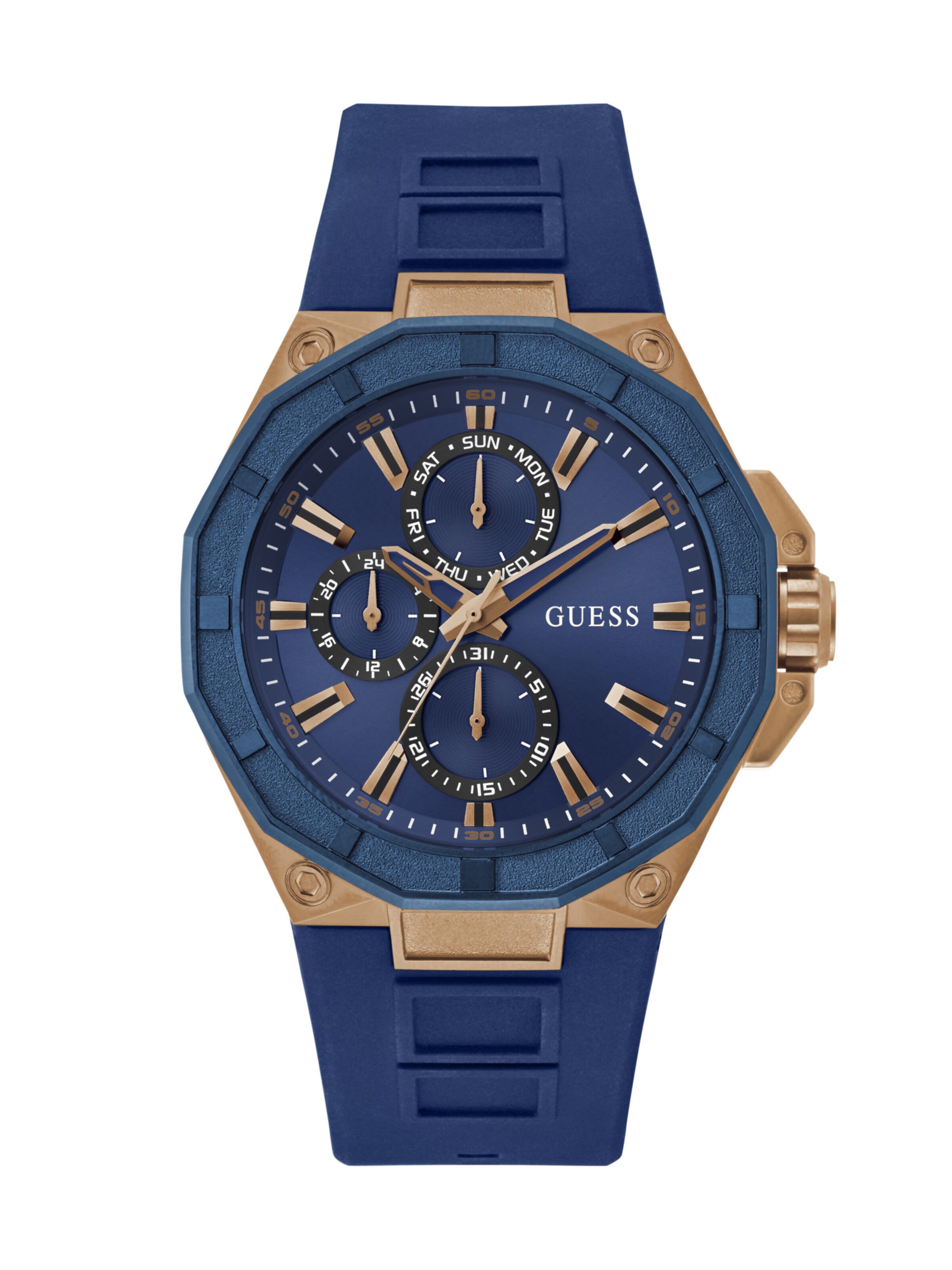 GUESS Uhr in Blau: Vorderseite