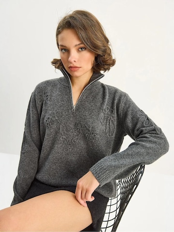 Bianco Lucci Pulóver 'Pullover' - szürke