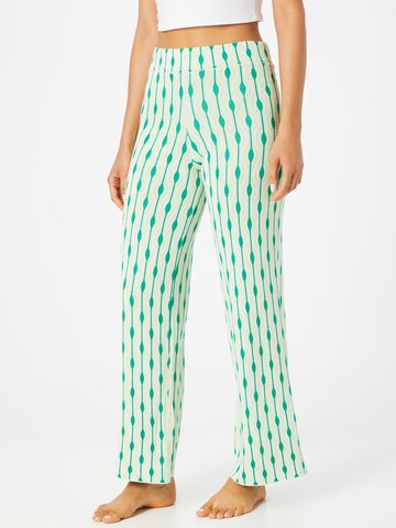 Pantaloni de pijama de la Cotton On Body pe verde: față