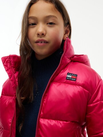 TOMMY HILFIGER Winter jacket 'Heritage' in Pink