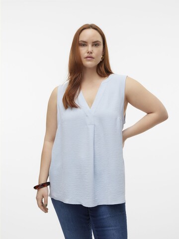 Vero Moda Curve Blouse 'ELVA ' in Blauw: voorkant