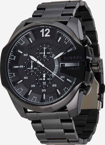 DIESEL Analog Watch 'MEGA CHIEF, DZ4283' in Black: front