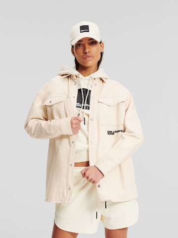 Camicia da donna di KARL LAGERFELD JEANS in beige: frontale